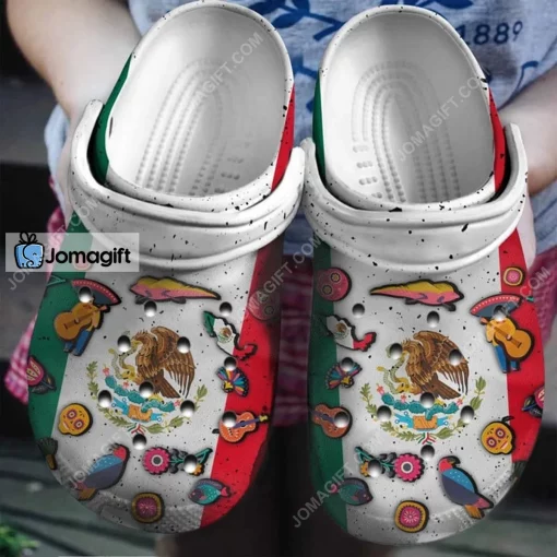Mexico Flag Symbol Crocs Shoes