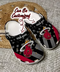 Miami Heat Star Flag Crocs Clog Shoes 1
