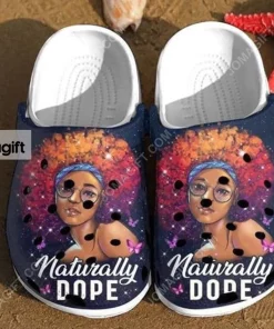 Naturally Dope Crocs Birth Month Back Girl Crocs Shoes