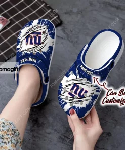 New York Giants Football Ripped Claw Crocs Clog Shoes 2