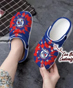 New York Rangers Color Splash Crocs Clog Shoes 1