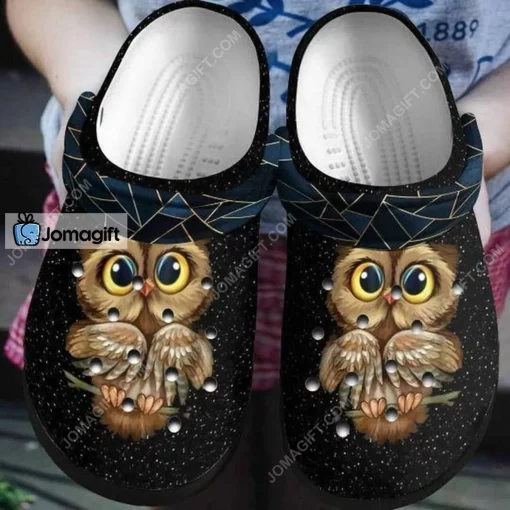 Night Owl Sky Night Personalized Flower Crocs Shoes