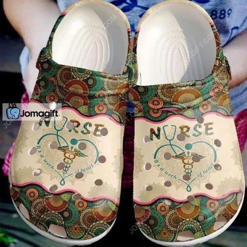 Nurse A Work Of Heart Love Doctor Crocs Shoes