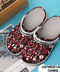 Nurse Crocs Clog Shoes With Nursing Symbols