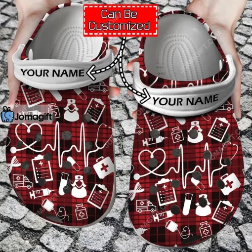 Nurse Crocs Clog Shoes With Nursing Symbols