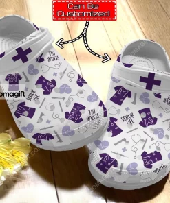 Nurse Scrub Life Pattern Crocs Clog ShoesNurse Scrubs Crocs Clog Shoes