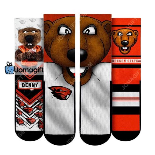 Oregon State Beavers Mascot 3 Pack Socks