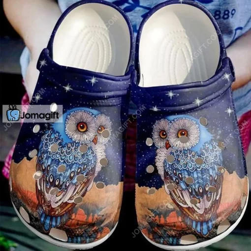Owl Night Crocs Shoes