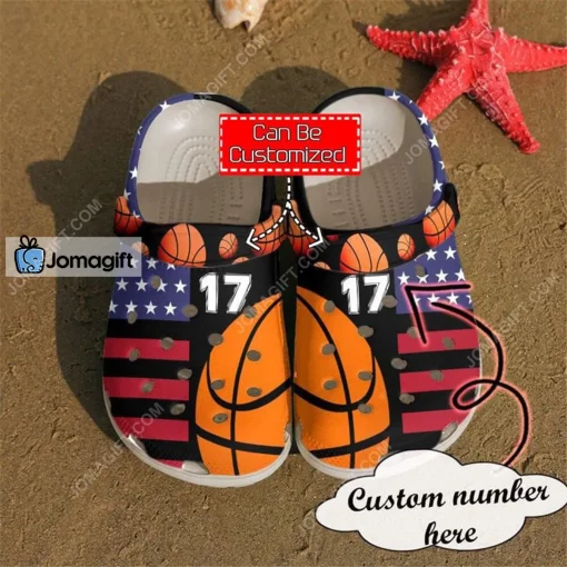Personalized Basketball American Crocs Shoes