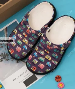 Personalized Camping Camper Van Car Crocs Shoes