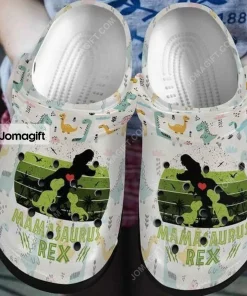 Personalized Cute Dinosaur Mamasaurus Rex Crocs Shoes