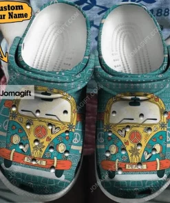 Personalized Hippie Hippie Van Crocs Shoes
