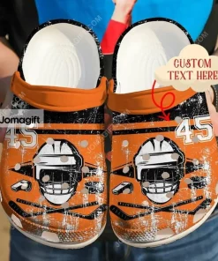 Personalized Hockey Helmet Crocs Shoes