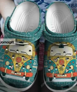 Personalized Love Bus Hippie Vans Crocs Shoes