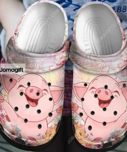 Personalized Lovely Pink Pig Crocs Shoes