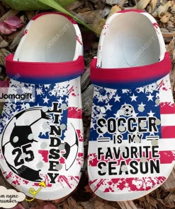 Personalized Soccer Is My Favorite Season Crocs Shoes