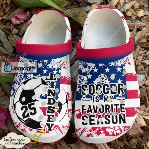 Personalized Soccer Is My Favorite Season Crocs Shoes