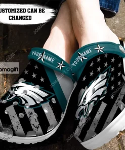 Philadelphia Eagles American Flag Crocs Clog Shoes 1