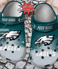 Philadelphia Eagles Half Tone Drip Flannel Crocs Clog Shoes