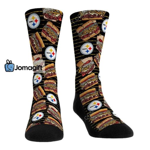 Pittsburgh Steelers Stacked Sandwich Socks