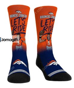 Russell Wilson Denver Broncos Lets Ride Socks