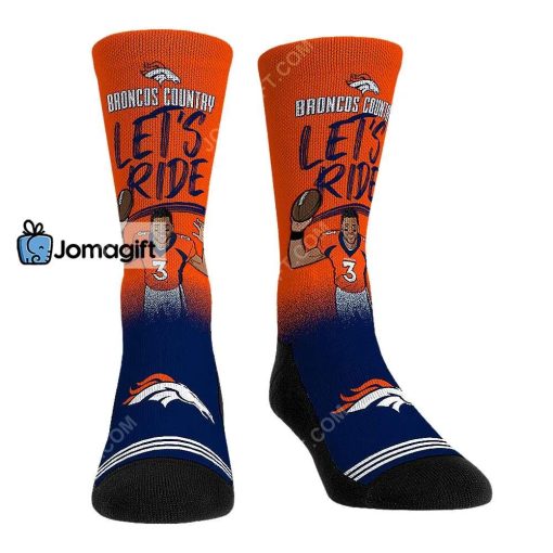 Russell Wilson Denver Broncos Lets Ride Socks
