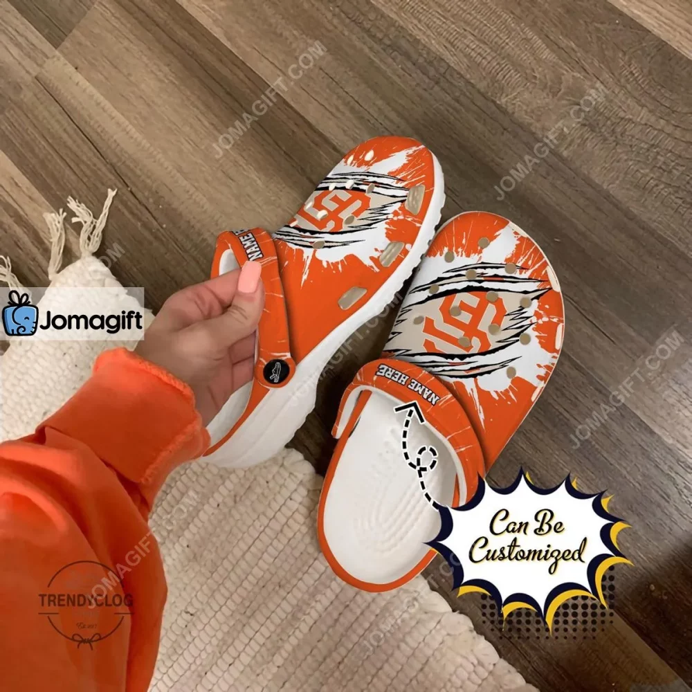 San Francisco Giants Ripped Claw Crocs Clog Shoes 1