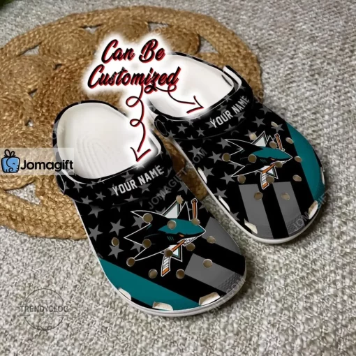 San Jose Sharks Star Flag Crocs Clog Shoes