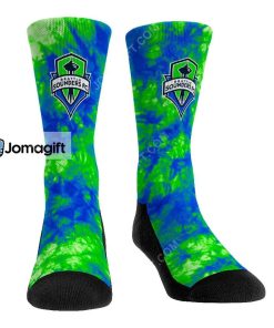 Seattle Sounders Fc Team Color Tie Dye Socks