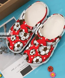 Soccer Ball Pattern Crocs Shoes