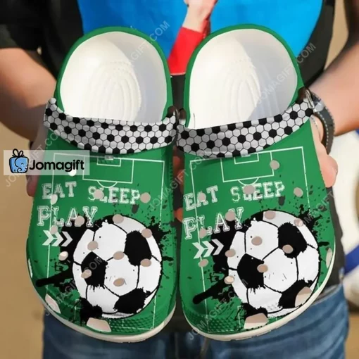 Soccer Eat Sleep Play Crocs Shoes
