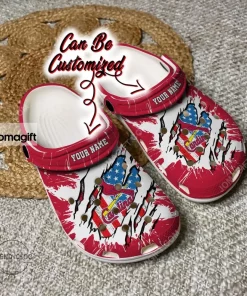 StL Cardinals Baseball Ripped American Flag Crocs Clog Shoes 2