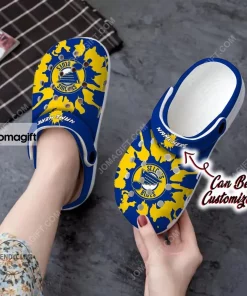 StLouis Blues Color Splash Crocs Clog Shoes