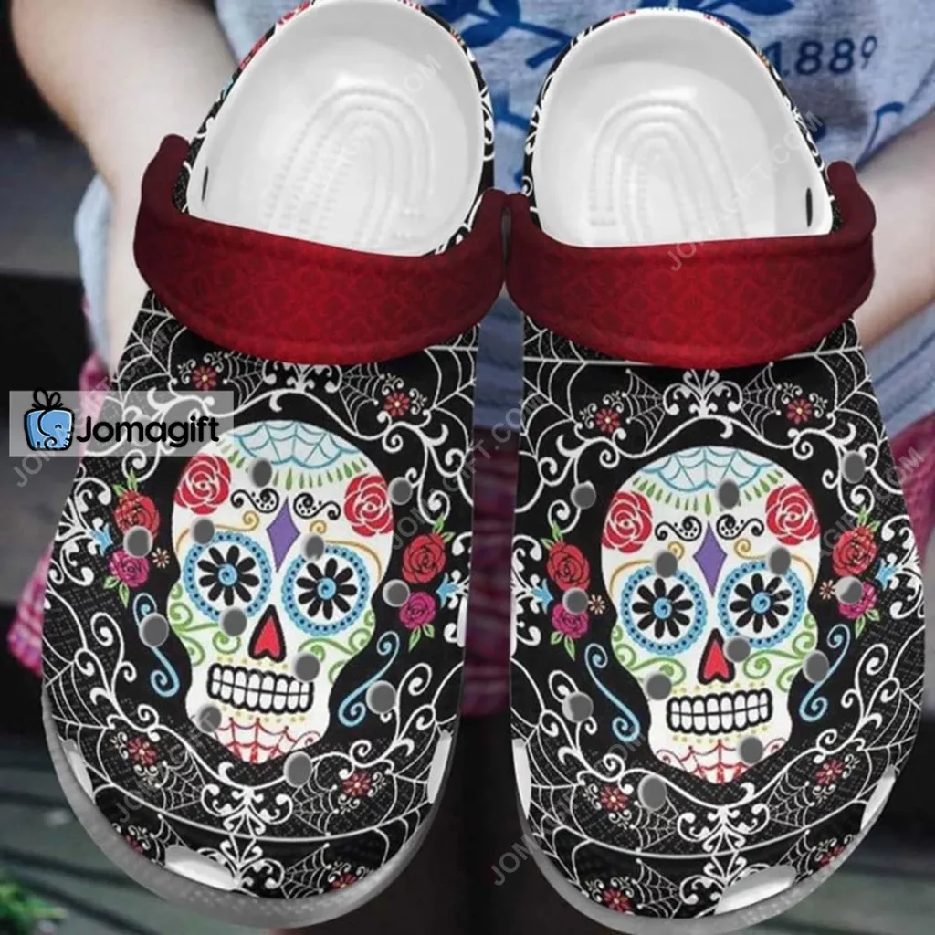 Sugar Skull Tattoo Crocs Shoes - Jomagift