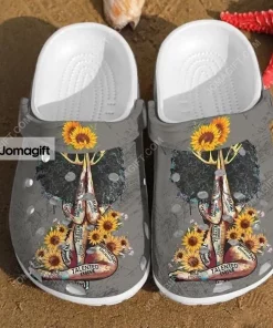 Sunflower Crowned Girl Crocs Shoes