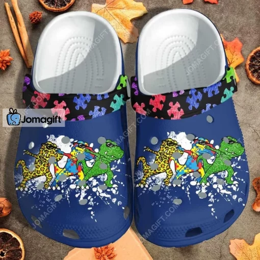 T-Rex Dinosaurs Autism Kids Crocs Shoes
