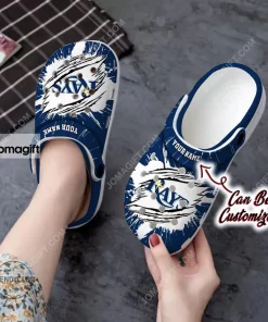Tampa Bay Rays Ripped Claw Crocs Clog Shoes