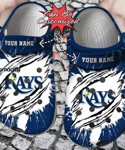 Tampa Bay Rays Ripped Claw Crocs Clog Shoes 2