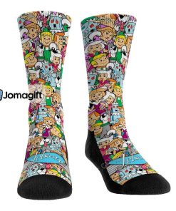 The Jetsons Stacked Characters Socks