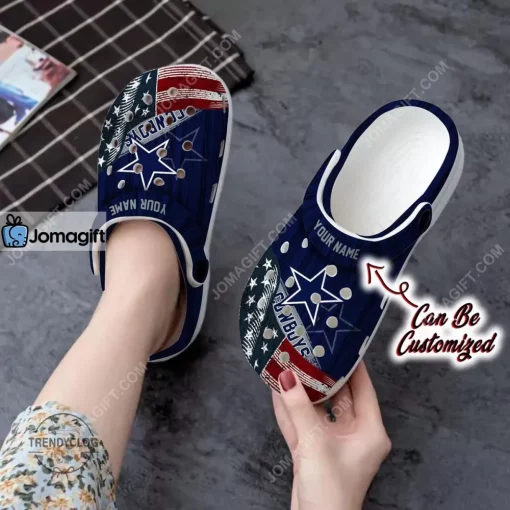 US Flag Dallas Cowboys New Crocs Clog Shoes