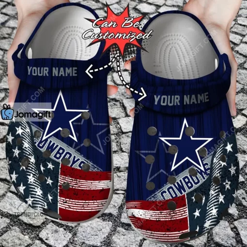 US Flag Dallas Cowboys New Crocs Clog Shoes