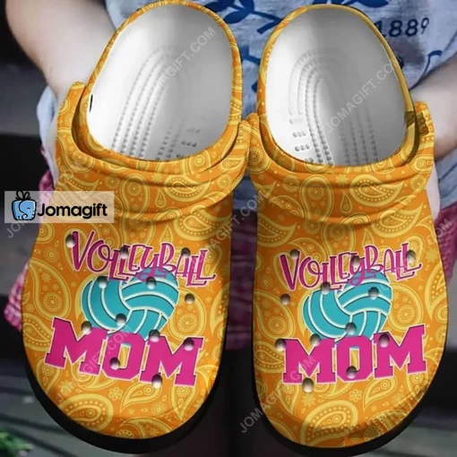 Volleyball Mom Paisley Bandana Crocs Shoes