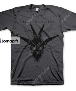 Alice in Chains Black Skull T Shirt