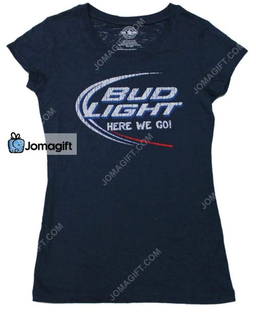 Bud Light Juniors Here We Go Burnout t-shirt