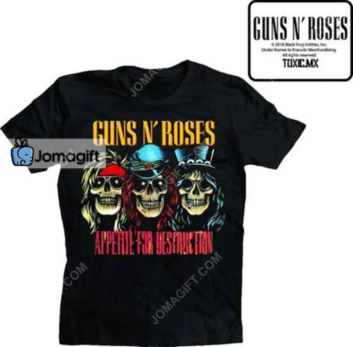 Guns N Roses Appetite for Destruction Skulls T-Shirt