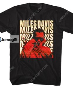 Miles Davis Warped Text T-Shirt