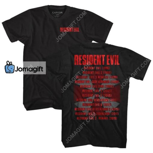 Resident Evil Release List with Logo T-Shirt