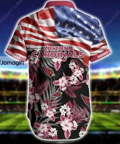 Arizona Cardinals Hawaiian Shirt Flag and Flowers 1 Jomagift