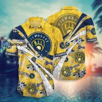 [Limited Edition] Milwaukee Brewers Hawaiian Shirt Gift