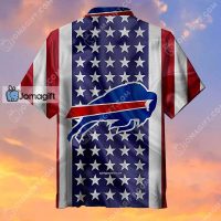 Buffalo Bills Hawaiian Shirt American Flag 1 1